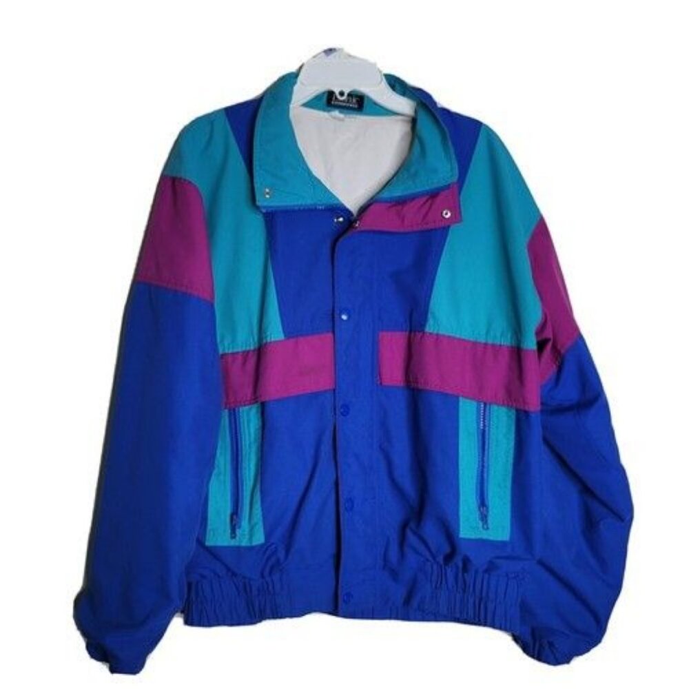 Vintage Etonic Golf Wear Goretex Polyester Full Zip Jacket Men’s Size M Colorblk